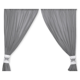 Curtains for baby room- Little Prince/Princess anthracite