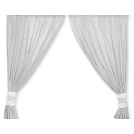 Curtains for baby room- Little Prince/Princess gray