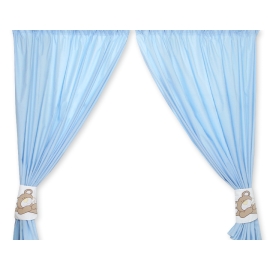 Curtains for baby room- Teddy Bear Baranaba blue