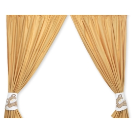 Curtains for baby room- Teddy Bear Baranaba brown