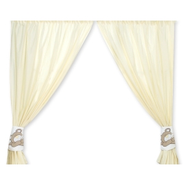 Curtains for baby room- Teddy Bear Baranaba cream