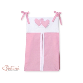 Diaper bag for Girl- Hanging Hearts pink