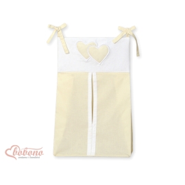 Diaper bag- Hanging Hearts cream