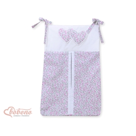 Diaper bag- Hanging Hearts pink flowers