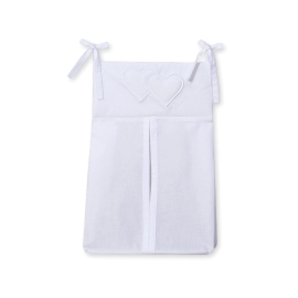 Diaper bag - Hanging Hearts white