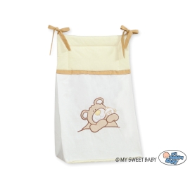 Diaper bag- Teddy bear Barnaba cream