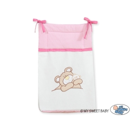 Diaper bag- Teddy bear Barnaba pink