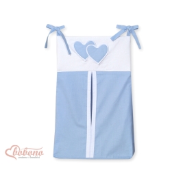 Diaper Nappy bag for Boy - Hanging Hearts blue