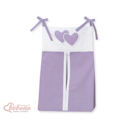 Diaper Nappy bag- Hanging Hearts lilac