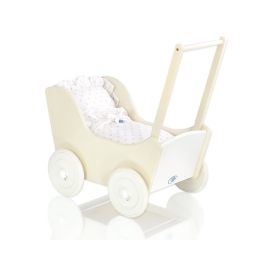 Doll pram Mila Cream-White-754