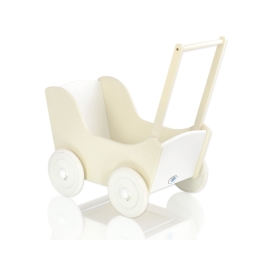 Doll pram Mila Cream-White