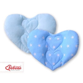 Double-sided Baby head support pillow- Blue stars