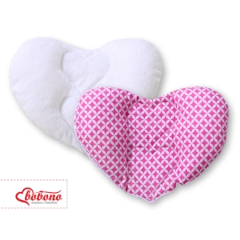 Double-sided Baby head support pillow- Floral pattern pink