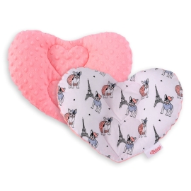 Double-sided Baby head support pillow - little doggies