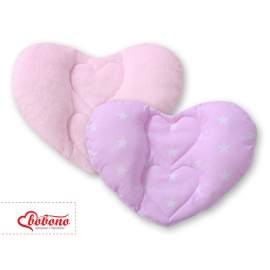 Double-sided Baby head support pillow- Pink stars
