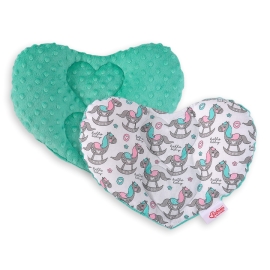 Double-sided Baby head support pillow - rocking horses