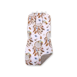 Double-sided Baby Pram Liner Pad Cushion  -dream catchers white/gray