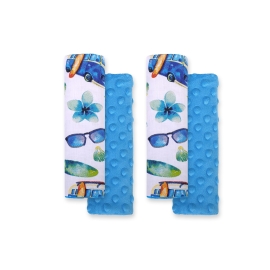 Double sided car seat belts pads Baby Shoulders bus/ turquoise