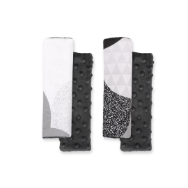 Double sided car seat belts pads Baby Shoulders  gray fish scales/anthracite