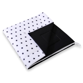 Double-sided teepee playmat- Black Stars/black