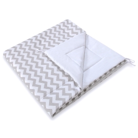 Double-sided teepee playmat- Chevron Gray