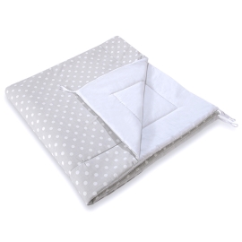 Double-sided teepee playmat- White dots on Gray