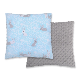 Doublesided Baby - Rest Decorative Pillow - blue rabbits