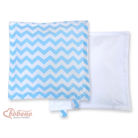 Doublesided Baby - Rest Decorative Pillow- Chevron blue