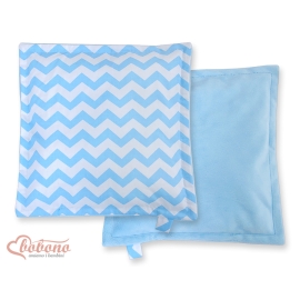 Doublesided Baby - Rest Decorative Pillow- Chevron blue