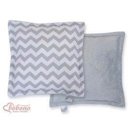 Doublesided Baby - Rest Decorative Pillow- Chevron Gray