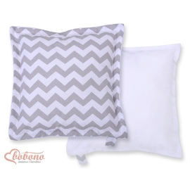 Doublesided Baby - Rest Decorative Pillow- Chevron Gray