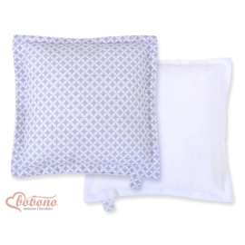 Doublesided Baby - Rest Decorative Pillow- Gray flowers