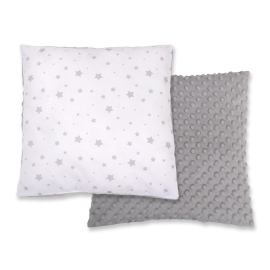 Doublesided Baby - Rest Decorative Pillow - mini gray stars