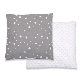 Doublesided Baby - Rest Decorative Pillow - mini stars white