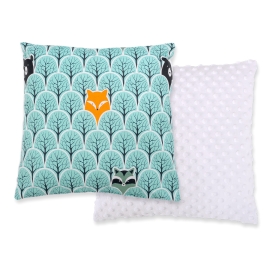 Doublesided Baby - Rest Decorative Pillow - mint forest