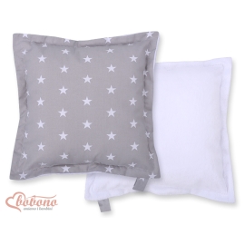 Doublesided Baby - Rest Decorative Pillow- Stars Gray