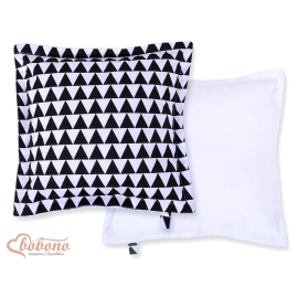 Doublesided Baby - Rest Decorative Pillow- triangles black