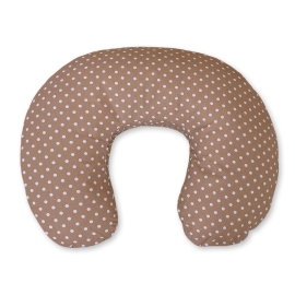 Extra cover for feeding pillow - dots on brown