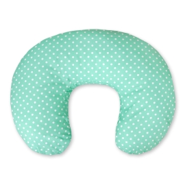 Extra cover for feeding pillow - dots on mint