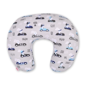 Extra cover for feeding pillow- gray rabbits