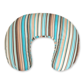 Extra cover for feeding pillow- Hanging hearts brown stripes