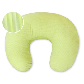Extra cover for feeding pillow- Hanging Hearts green stripes