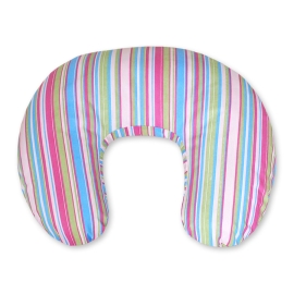 Extra cover for feeding pillow- Hanging Hearts lilac stripes