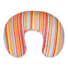 Extra cover for feeding pillow- Hanging hearts orange stripes