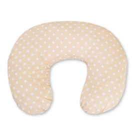 Extra cover for feeding pillow- Hanging Hearts white dots on beige