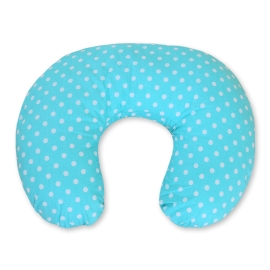 Extra cover for feeding pillow- Hanging Hearts white dots on turquoise