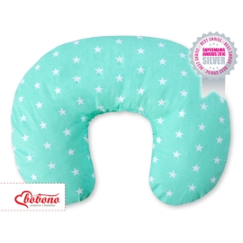 Extra cover for feeding pillow- Mint Stars