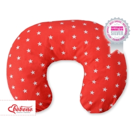 Extra cover for feeding pillow- Stars red