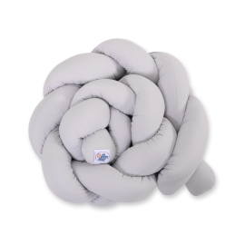 Extra Thick High Braided Cushion Knot bumper- gray