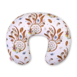 Feeding pillow - dream catchers white